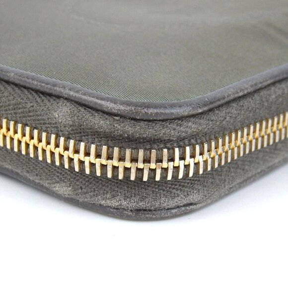 Authentic PRADA 1M0506 logo zip around purse Nylon [Used] - Picture 7 of 14